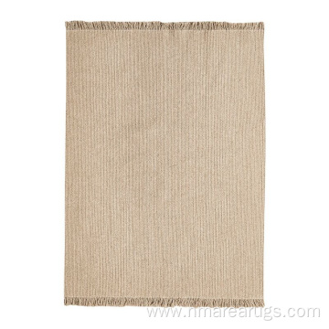 Wool braided woven home decor floor area rugs